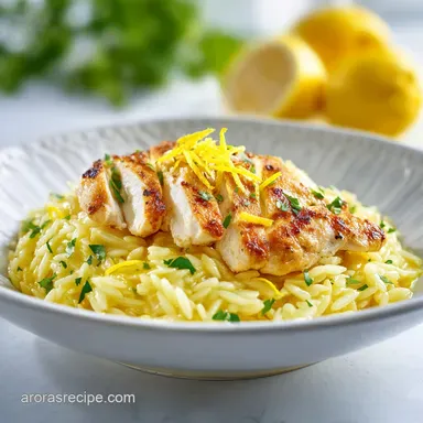 One Pot Lemon Orzo Pasta: Creamy and Silky in 25 Minutes Recipe Card