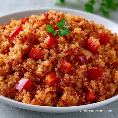 Spanish Quinoa in 25 Minutes Recipe Card