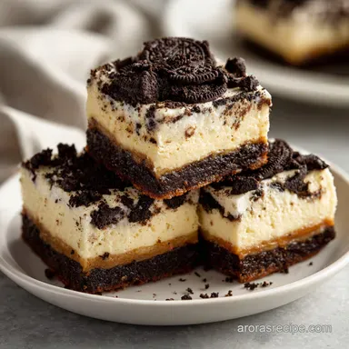 Oreo Cheesecake Bars Recipe: Silky Filling Recipe Card