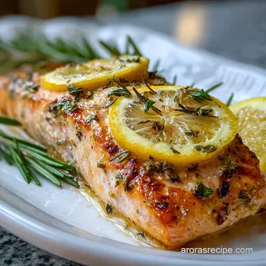 Salmon Cooked in the Oven with Lemon and Herbs in 22 Minutes | Oven-Only