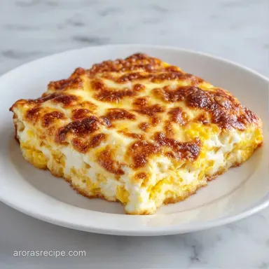 Mexican Egg Casserole for 12 Servings Recipe Card