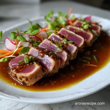 Ahi Tuna Steak Tataki: Restaurant-Quality Seared Tuna Recipe