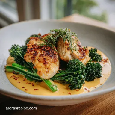 Pan Seared Chicken and Broccolini One Pan Recipe Card