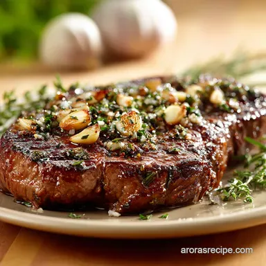 Top Sirloin Steak: Pan-Seared with Garlic-Thyme Baste