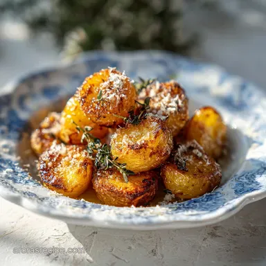 Parmesan Roasted Potatoes for 4 Servings Recipe Card