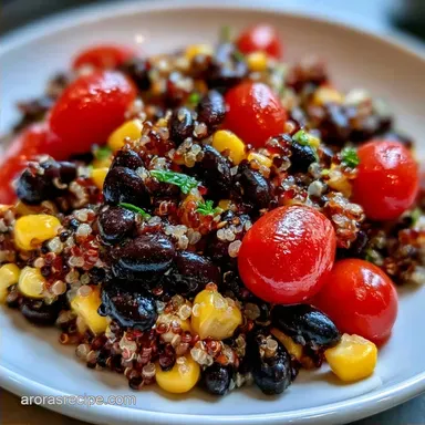 Peruvian Quinoa Salad with Black Beans