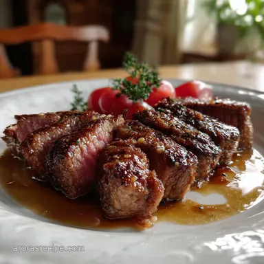Petite Sirloin Steak Recipes: 10-Minute Buttery Perfection Recipe Card