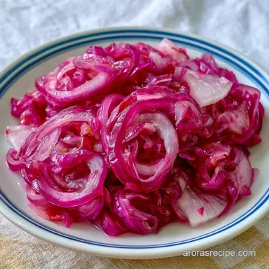 Pickled Red Onion and Radish: 15 Mins Recipe Card