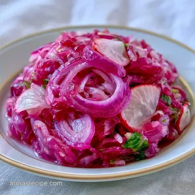 Pickled Red Onion and Radish: 15 Mins