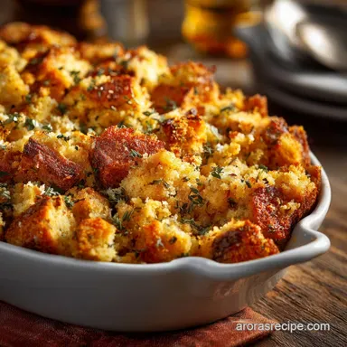 Cornbread Stuffing: Savoury Sage Thyme Recipe for Turkey