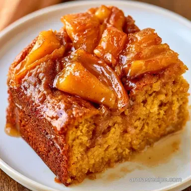 Pumpkin Apple Cake with Caramelized Apples Recipe Card