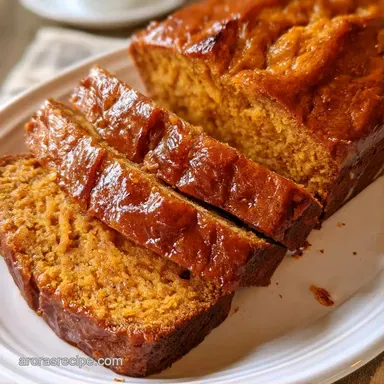 Pumpkin Banana Bread for 1 Loaf Recipe Card