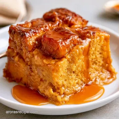 Pumpkin Bread Pudding in 70 Minutes Recipe Card
