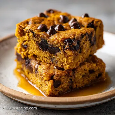 Pumpkin Chocolate Chip Bars Recipe in 40 Minutes Recipe Card
