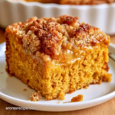 Pumpkin Crunch Cake for 18 Servings Recipe Card