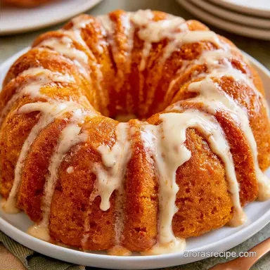 Pumpkin Spice Bundt Cake with Sour Cream