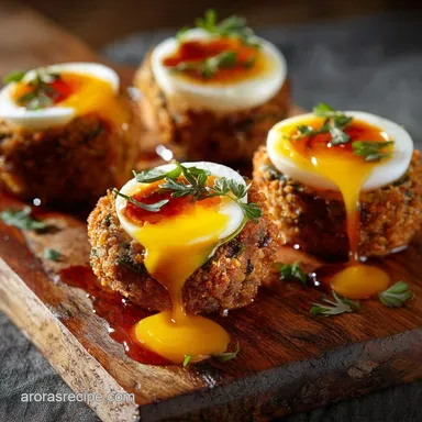Quail Egg Dishes: Pint-Sized Scotch Eggs with Runny Yolks Recipe Card