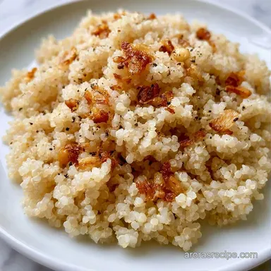 Quick Garlic Quinoa Bowl in 30 Minutes Recipe Card