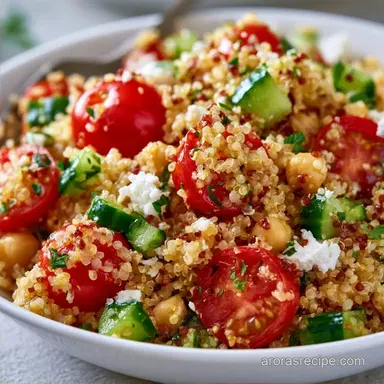 Quick Summer Quinoa Salad with Chickpeas