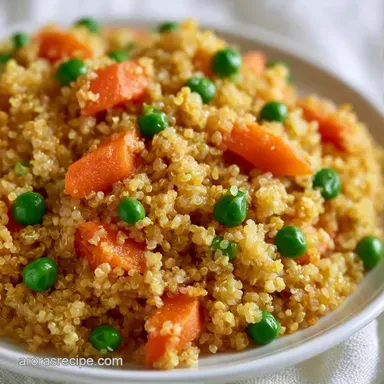 Quinoa Fried Rice in 15 Minutes Recipe Card