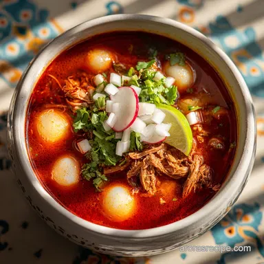 Red Pozole for 10 People | Authentic Mexican Recipe