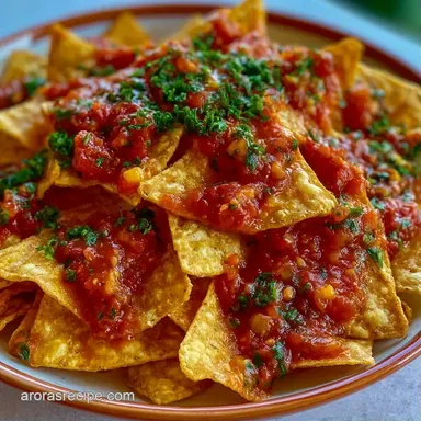 Red Salsa Chilaquiles in 30 Minutes Recipe Card