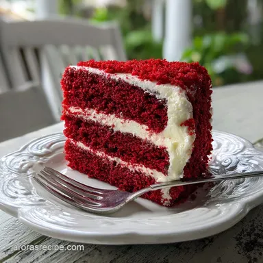 Red Velvet Cake: Classic Southern Recipe in 1 Hour 5 Mins Recipe Card