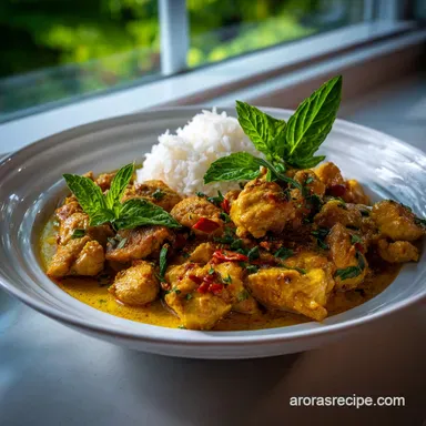 Thai Coconut Curry Chicken: Restaurant-Quality Rich Sauce Recipe Card