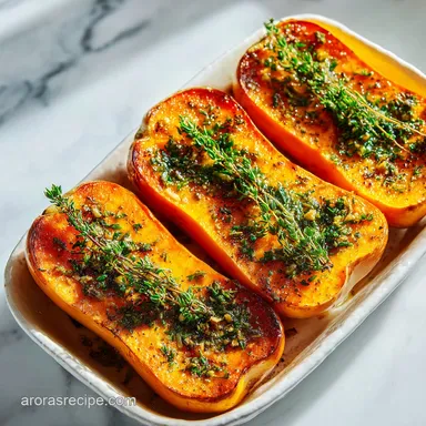 Roasted Butternut Squash in the Oven with Garlic and Herbs: Crispy Baked