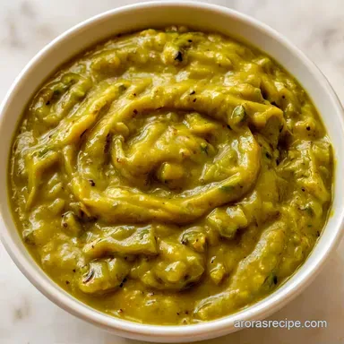 Roasted Green Chile Sauce in 20 Minutes Recipe Card