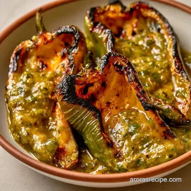 Roasted Poblano Green Chili in 40 Minutes