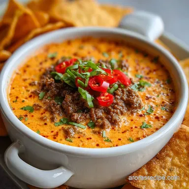 rotel dip with ground beef - Party-Ready Recipe Card