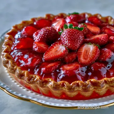 Shoneys Strawberry Pie for 8 Slices Recipe Card