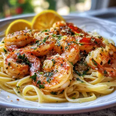 Shrimp Scampi in 15 Minutes Recipe Card