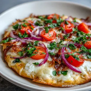Simple Cottage Cheese Pizza Bowl: Air Fryer Crispy Recipe Card