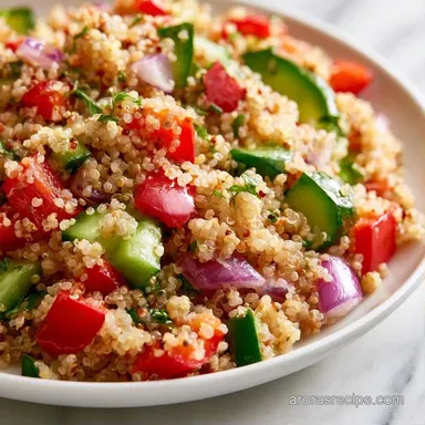 Simple Lemon Quinoa Salad in 35 Minutes Recipe Card