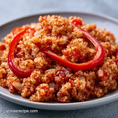Spanish Quinoa One-Pot Recipe Card