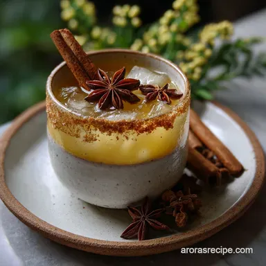 Spiced Christmas Margarita with Cinnamon and Star Anise Recipe Card