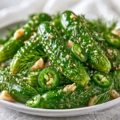 Spicy Garlic Dill Pickles: Ultra Crunchy Recipe Card