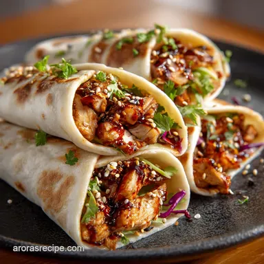 Jalbite World Food Speedy Korean Chicken Wraps Ready in 35 Mins Recipe Card