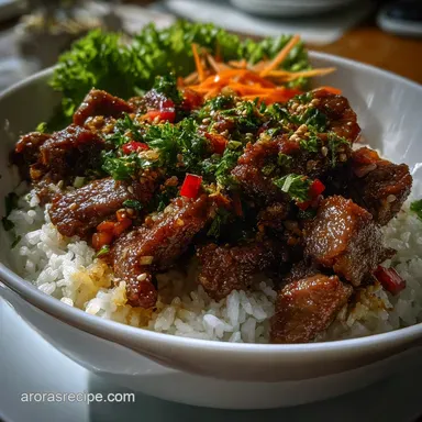 Spicy Korean BBQ: Mahogany Char Steak Hack Recipe Card