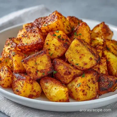 Spicy Mexican Breakfast Potatoes for 4 Recipe Card