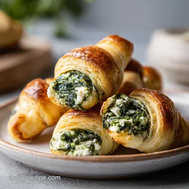 Spinach Feta Crescent Rolls in 22 Minutes