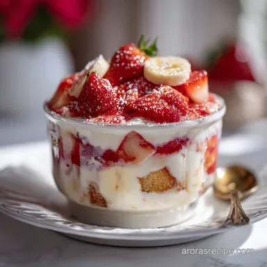 Strawberry Banana Pudding: Velvety Cream Layers