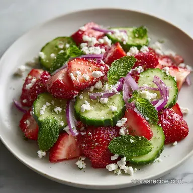 Strawberry Cucumber Salad Recipe for 4