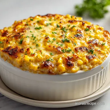 Mexican Street Corn Casserole in 30 Minutes Recipe Card