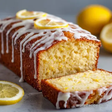 Sugar Free Lemon Cake UltraMoist Drizzle Loaf for Diabetics Recipe Card