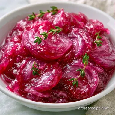 Pickled Red Onions in 10 Minutes Recipe Card