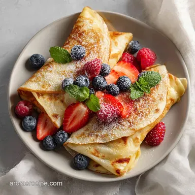 The Best Crepes Recipe: Velvety Homemade French Sheets in 20 Minutes Recipe Card