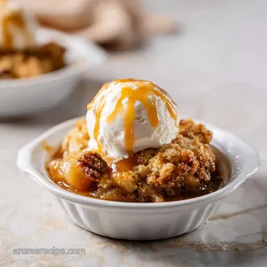 Traditional Apple Cobbler: Golden Crust with Spiced Apples